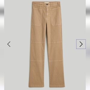 Madewell Petite '90s Straight Cargo Pant, size 31, beige, NWT